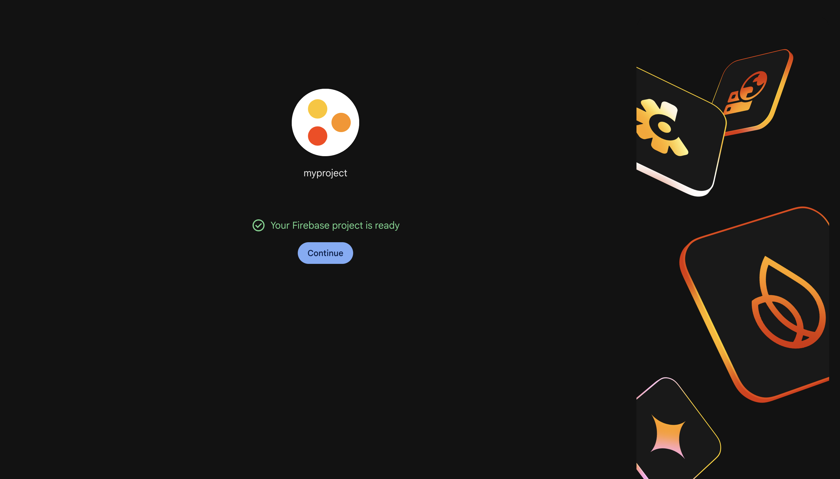 Firebase setup — step 4