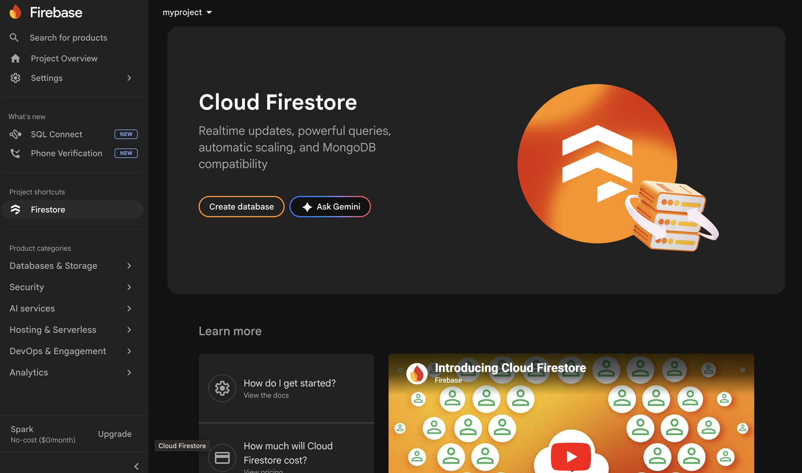 Firebase setup — step 7