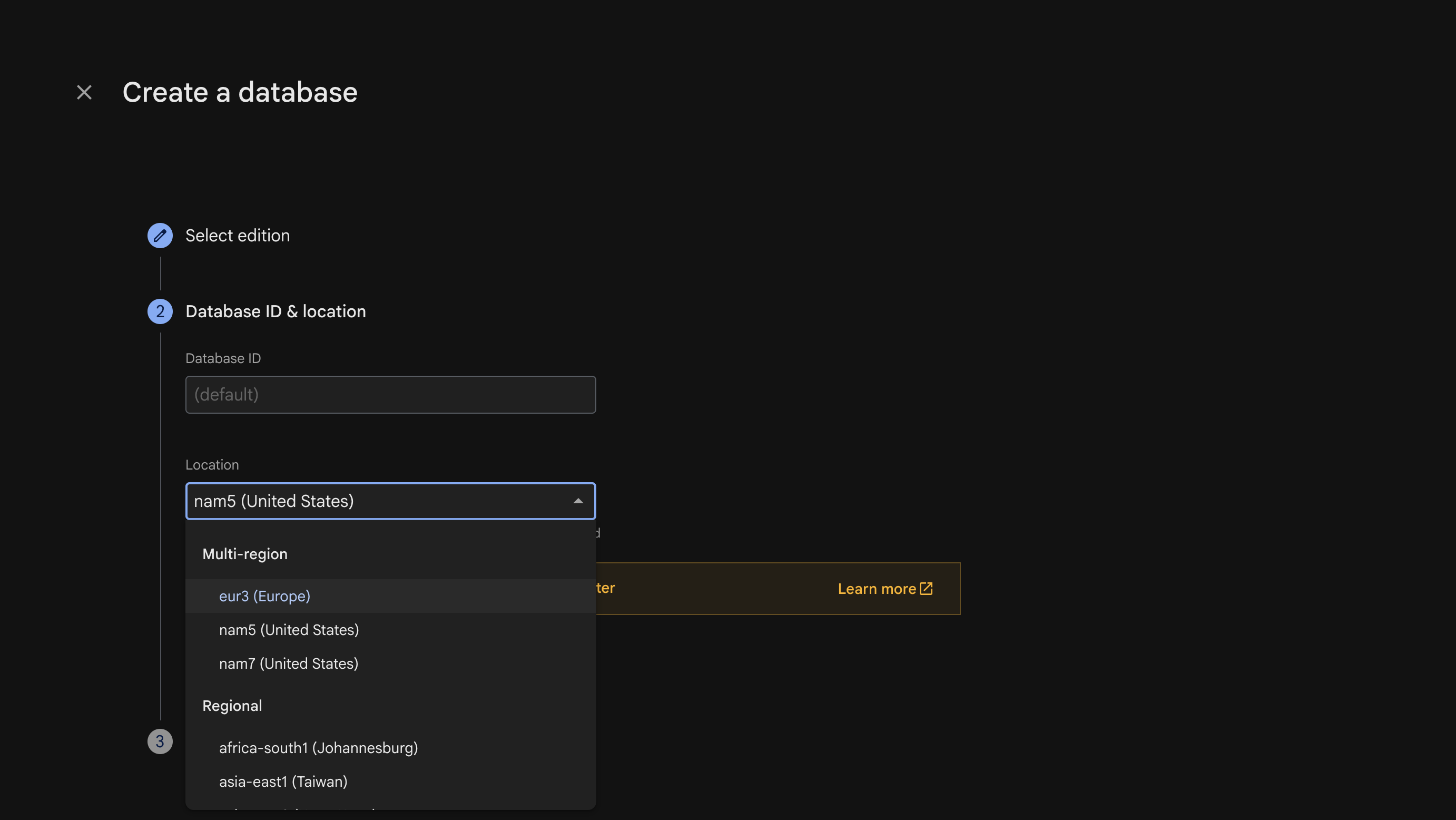 Firebase setup — step 9