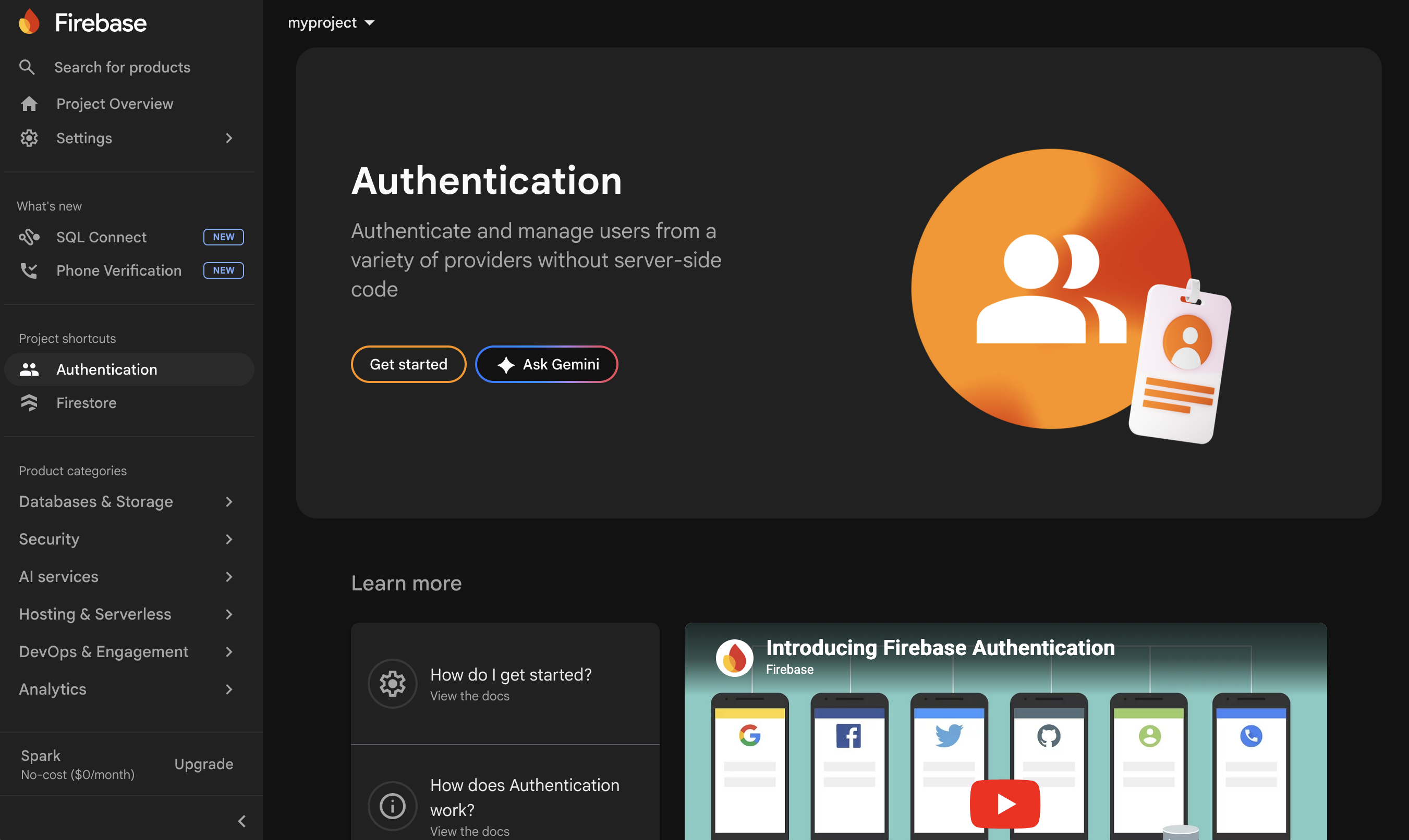Firebase setup — step 13