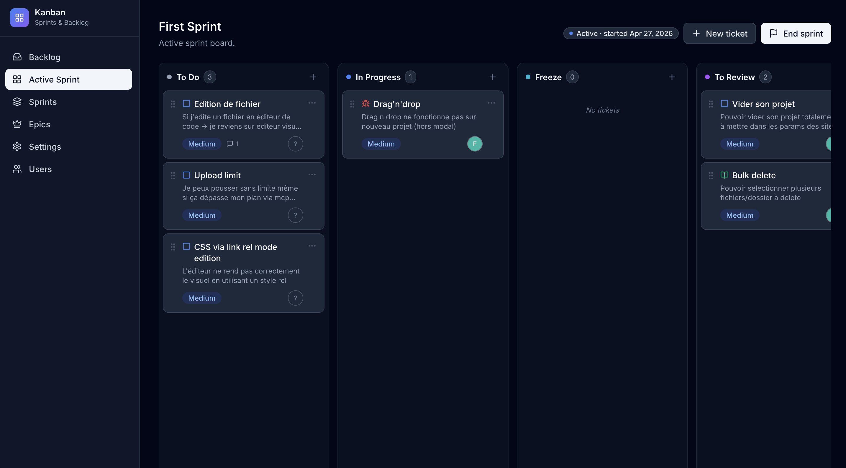 Deploy a ready-made ticket manager (React + Firebase)